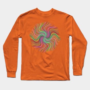 Pinwheel Vortex Maelstrom Whirlpool Cyclone Flower Long Sleeve T-Shirt